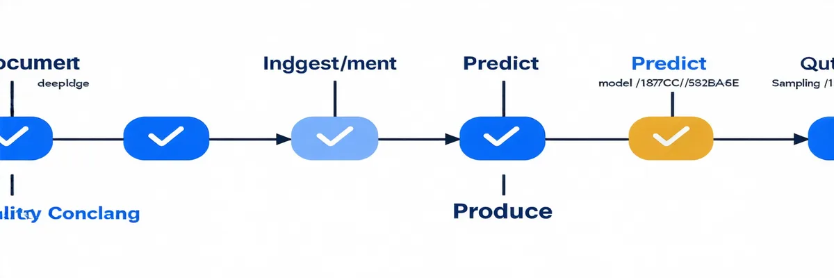EDRM-aligned discovery workflow diagram showing the four phases: Ingest, Predict, Quality Control, and Produce with connecting arrows